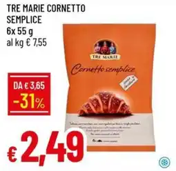 Galassia Tre marie cornetto semplice offerta