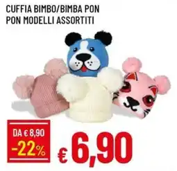 Galassia Cuffia bimbo/bimba pon pon modelli assortiti offerta