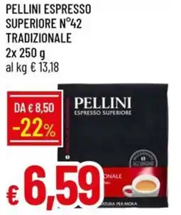 Galassia Pellini espresso superiore n°42 tradizionale offerta