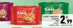 Conad Superstore Lasagne - parmigiana di melanzane RANA offerta