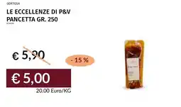 Prezzemolo e Vitale Le eccellenze di p&v pancetta offerta