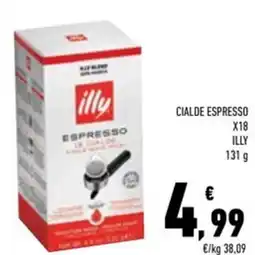 Conad Superstore Cialde espresso x18 ILLY offerta