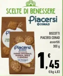 Conad Superstore Biscotti piacersi CONAD offerta