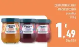 Conad Superstore Confettura light PIACERSI CONAD offerta