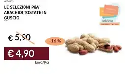 Prezzemolo e Vitale Le selezioni p&v arachidi tostate in guscio offerta