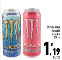 Conad Superstore Energy drink MONSTER offerta