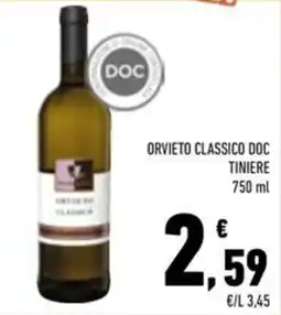 Conad Superstore Orvieto classico DOC TINIERE offerta