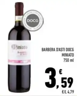 Conad Superstore Barbera d'asti DOCG MINIATO offerta