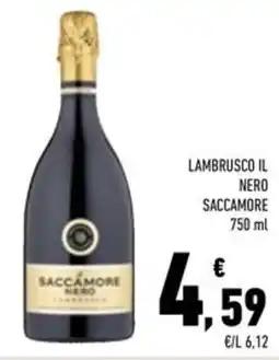 Conad Superstore Lambrusco il nero SACCAMORE offerta
