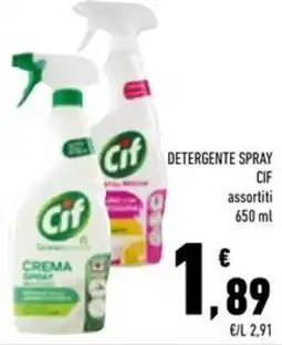 Conad Superstore Cif detergente spray CIF offerta