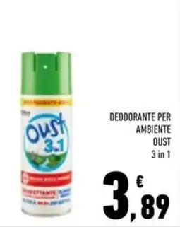 Conad Superstore Deodorante per ambiente OUST 3 in 1 offerta