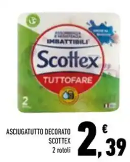 Conad Superstore Asciugatutto decorato SCOTTEX 2 rotoli offerta