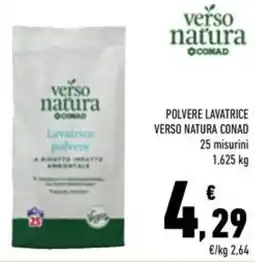Conad Superstore Polvere lavatrice VERSO NATURA CONAD offerta