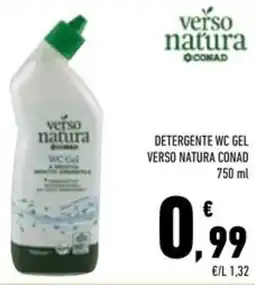 Conad Superstore Detergente wc gel VERSO NATURA CONAD offerta