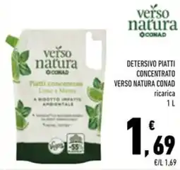 Conad Superstore Detersivo piatti concentrato VERSO NATURA CONAD offerta
