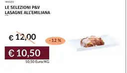 Prezzemolo e Vitale Le selezioni p&v lasagne all'emiliana offerta