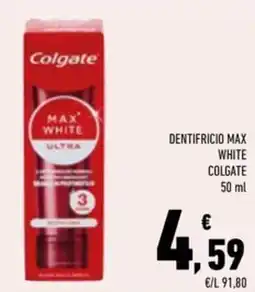 Conad Superstore Dentifricio max white COLGATE offerta