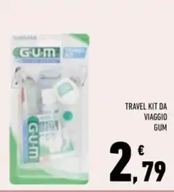 Conad Superstore Travel kit da viaggio GUM offerta