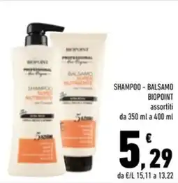 Conad Superstore Shampoo - balsamo BIOPOINT offerta