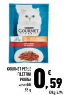 Conad Superstore Gourmet perle filettini PURINA offerta