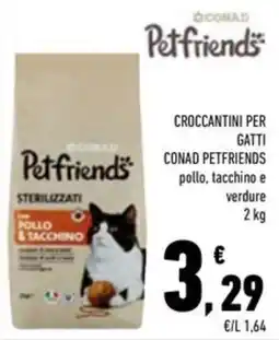 Conad Superstore Croccantini per gatti CONAD PETFRIENDS offerta