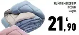 Conad Superstore Piumino microfibra bicolor singolo offerta