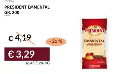 Prezzemolo e Vitale President emmental offerta