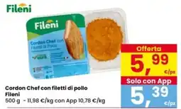 Interspar Cordon Chef con filetti di pollo Fileni offerta