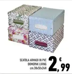 Conad Superstore Scatola armadi in pvc DOMOPAK LIVING cm.38x50x24H offerta