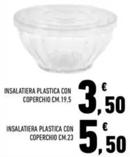 Conad Superstore Insalatiera plastica con coperchio cm.19,5 offerta