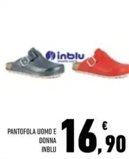 Conad Superstore Pantofola uomo e donna INBLU offerta
