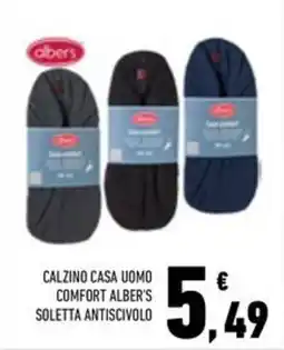 Conad Superstore Calzino casa uomo comfort alber's soletta antiscivolo offerta
