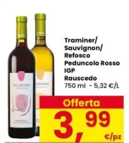 Interspar Traminer/ Sauvignon/ Refosco Peduncolo Rosso IGP Rauscedo offerta
