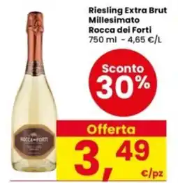 Interspar Riesling Extra Brut Millesimato Rocca dei Forti offerta