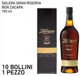 Conad Superstore Solera gran riserva RON ZACAPA offerta