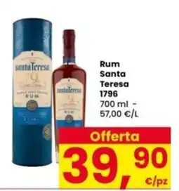Interspar Rum Santa Teresa 1796 offerta