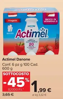 Carrefour Market Actimel Danone offerta
