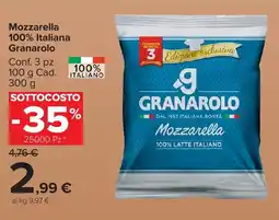 Carrefour Market Mozzarella 100% Italiana Granarolo offerta