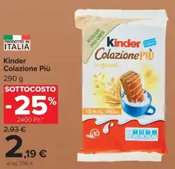 Carrefour Market Kinder Colazione Più offerta