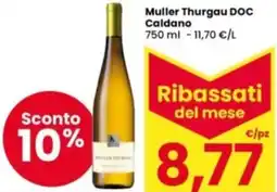 Interspar Muller Thurgau DOC Caldano offerta