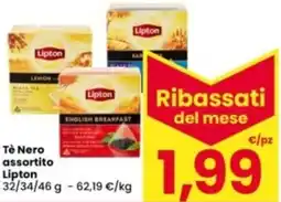 Interspar Tè Nero assortito Lipton offerta