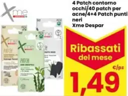 Interspar 4 Patch contorno occhi/40 patch per acne/4+4 Patch punti neri Xme Despar offerta