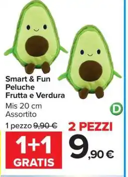 Carrefour Smart & Fun Peluche Frutta e Verdura offerta