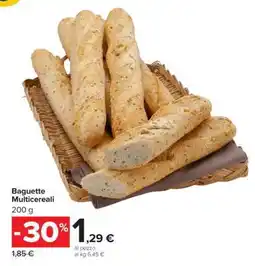 Carrefour Baguette Multicereali offerta