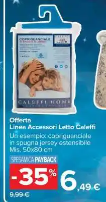 Carrefour Linea Accessori Letto Caleffi offerta