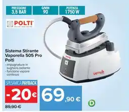 Carrefour Sistema Stirante Vaporella 505 Pro Polti offerta