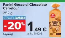 Carrefour Panini Gocce di Cioccolato Carrefour offerta