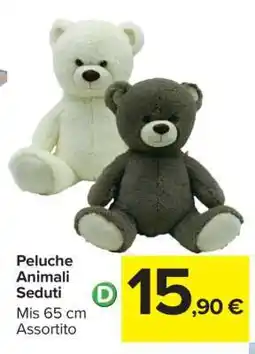 Carrefour Peluche Animali Seduti offerta