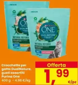 Interspar Crocchette per gatto DualNature, Purina One offerta