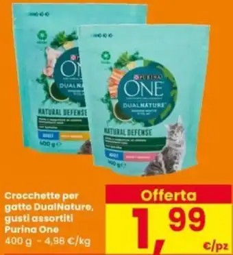Interspar Crocchette per gatto DualNature, Purina One offerta